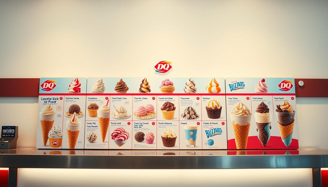 dairy queen ice cream menu